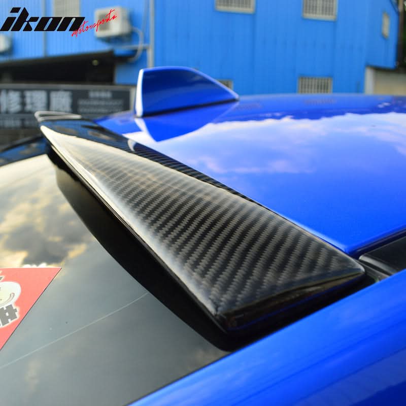 2015-2021 Subaru WRX STI V Style Roof Spoiler Carbon Fiber - Image 3