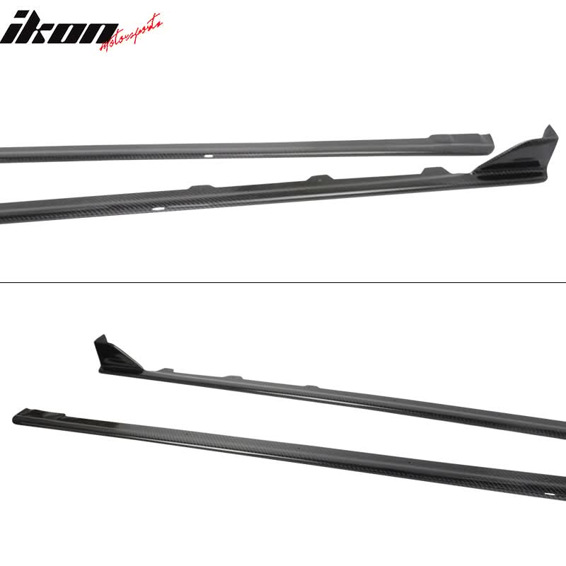 2015-2021 WRX STI Sedan Carbon Fiber CF Side Skirts Extension - Image 8