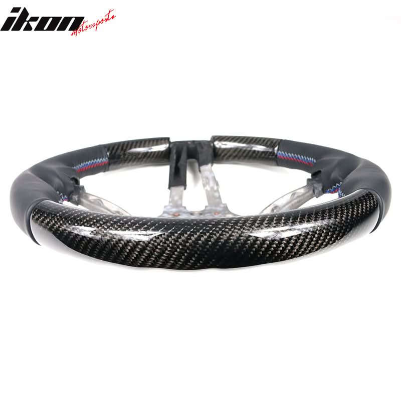 2015-2021Â BMW F80 F82 M Stitch Matte CF Steering Wheel Leather Cover - Image 5
