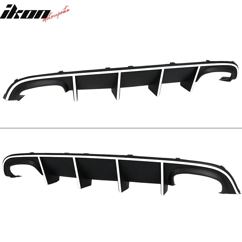 2015-2023 Charger SRT Quad Exhaust Rear Diffuser w/ Reflective Tape PP - Image 9