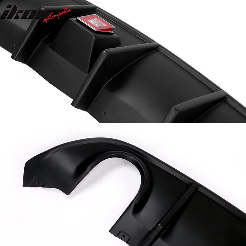 2015-2023 Charger SRT Rear Bumper Diffuser w/ LED Brake Light Lamp - Image 5