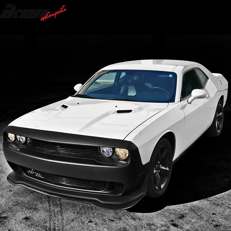 2015-2023 Dodge Challenger SRT Black Front Bumper Lip Splitter PP - Image 2