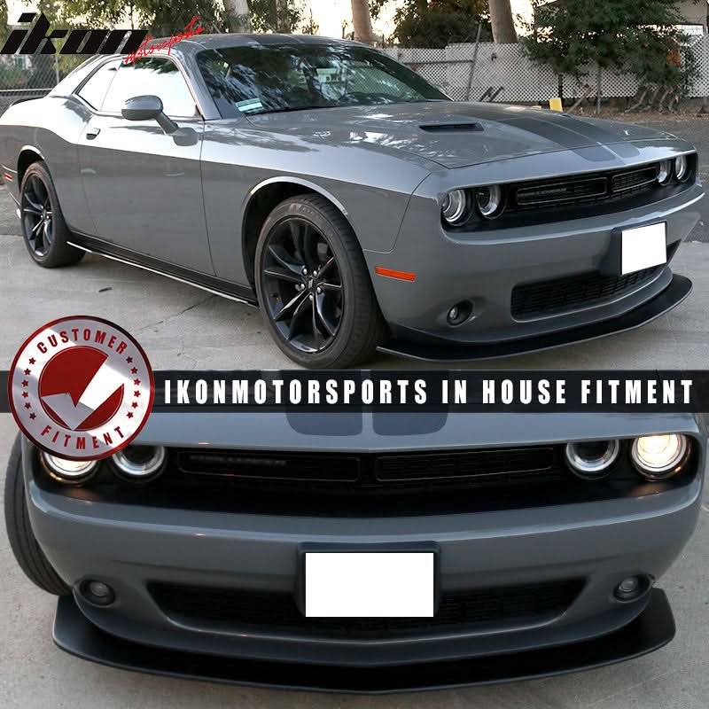 2015-2023 Dodge Challenger SXT Style Front Bumper Lip + Full Kit PP - Image 8