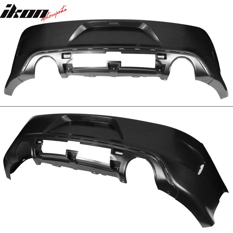 2015-2023 Dodge Charger Black Rear Diffuser Lip Clear Brake Light PP - Image 4