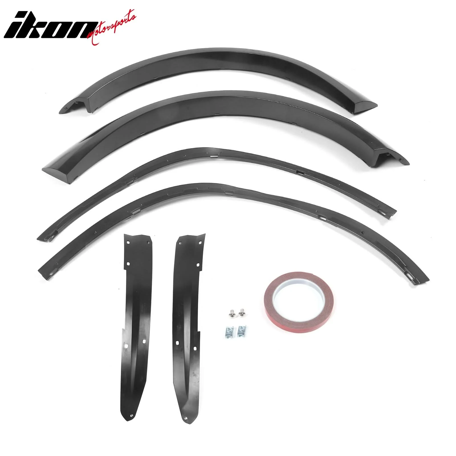 2015-2023 Dodge Charger IKON Matte Black Front Rear Bumper Covers PP - Image 7