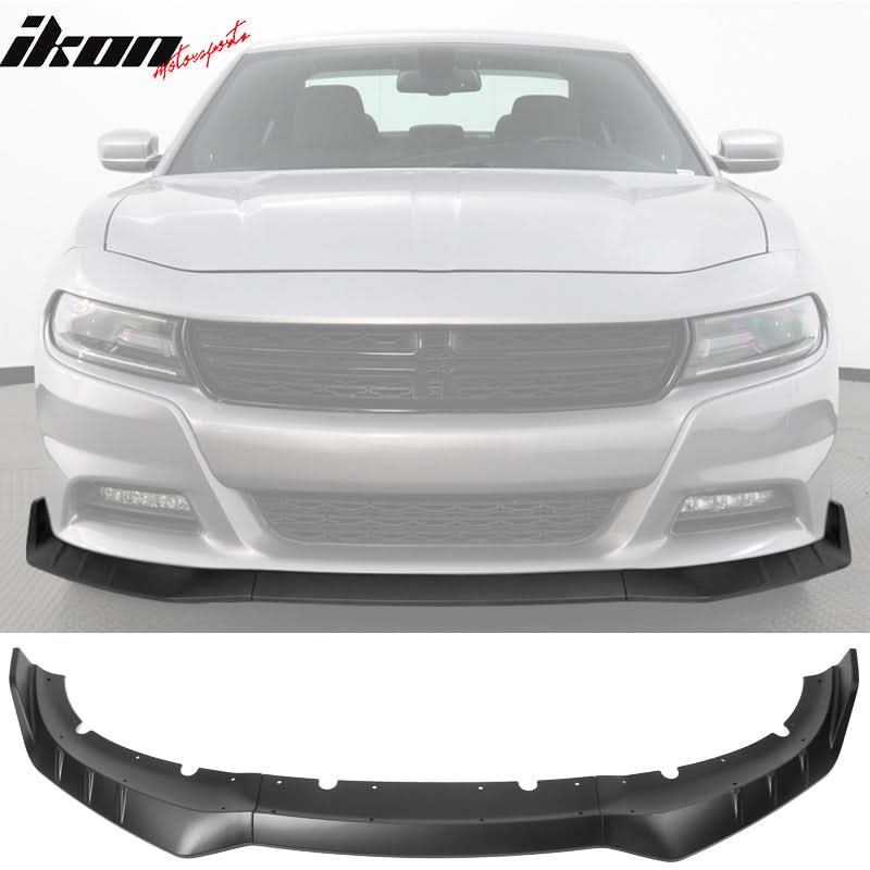 2015-2023 Dodge Charger IKON V3 Style Front Bumper Lip ABS - Image 9