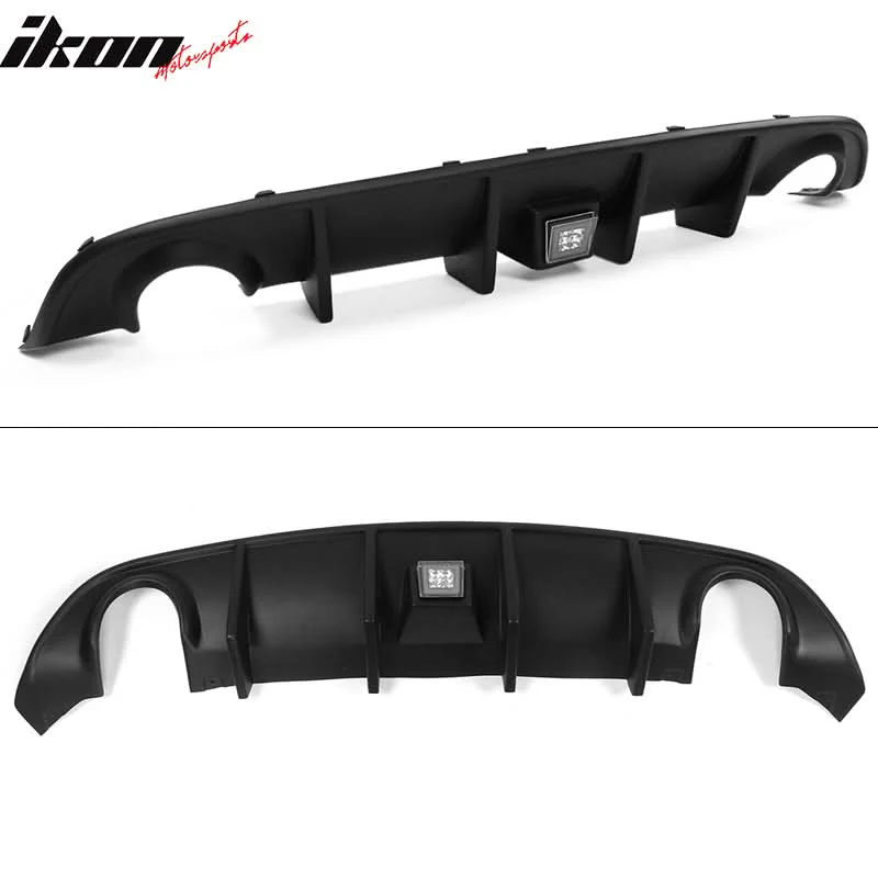 2015-2023 Dodge Charger Rear Bumper Diffuser w/ LED Brake Light Lamp - Image 4