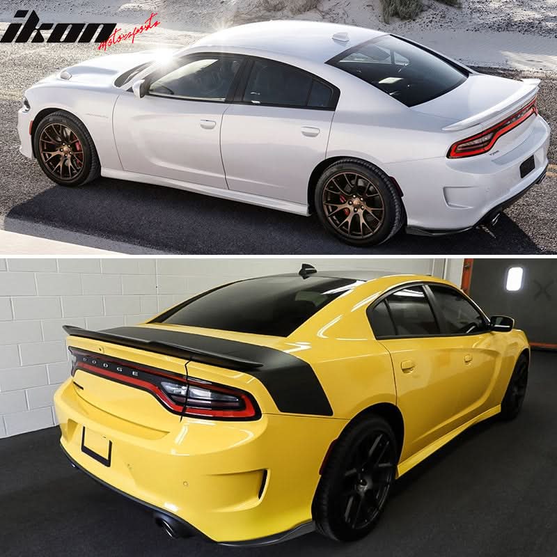 2015-2023 Dodge Charger Rear Diffuser V2 Side Lip Smoke LED Brake Lamp - Image 4