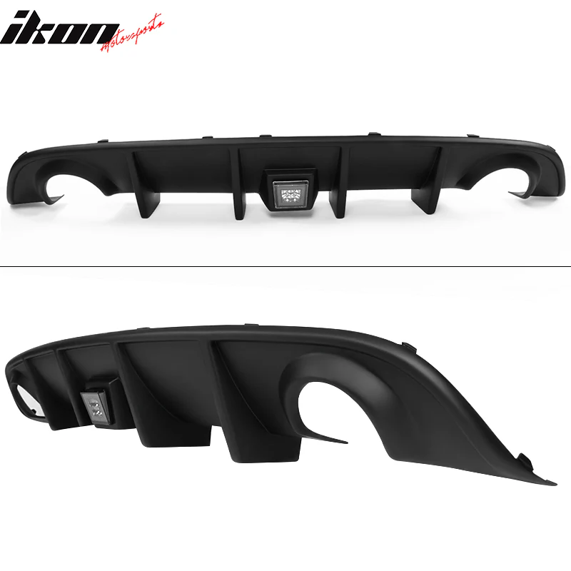 2015-2023 Dodge Charger Rear Diffuser w/ LED Lamp & Reflective Tape PP - Image 2