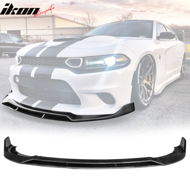 2015-2023 Dodge Charger SRT Front Lip V2 Style Lip Spoiler ABS 4PCS - Image 15
