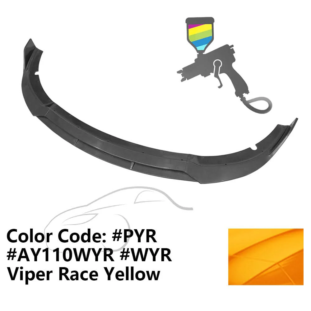 2015-2023 Dodge Charger SRT Front Lip V2 Style Lip Spoiler ABS 4PCS - Image 19