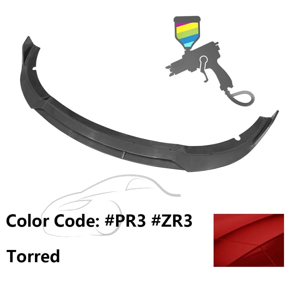 2015-2023 Dodge Charger SRT Front Lip V2 Style Lip Spoiler ABS 4PCS - Image 40