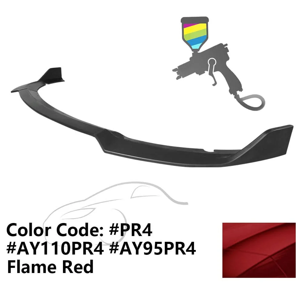 2015-2023 Dodge Charger SRT V1 Style  Front Bumper Lip 3PCS ABS - Image 26