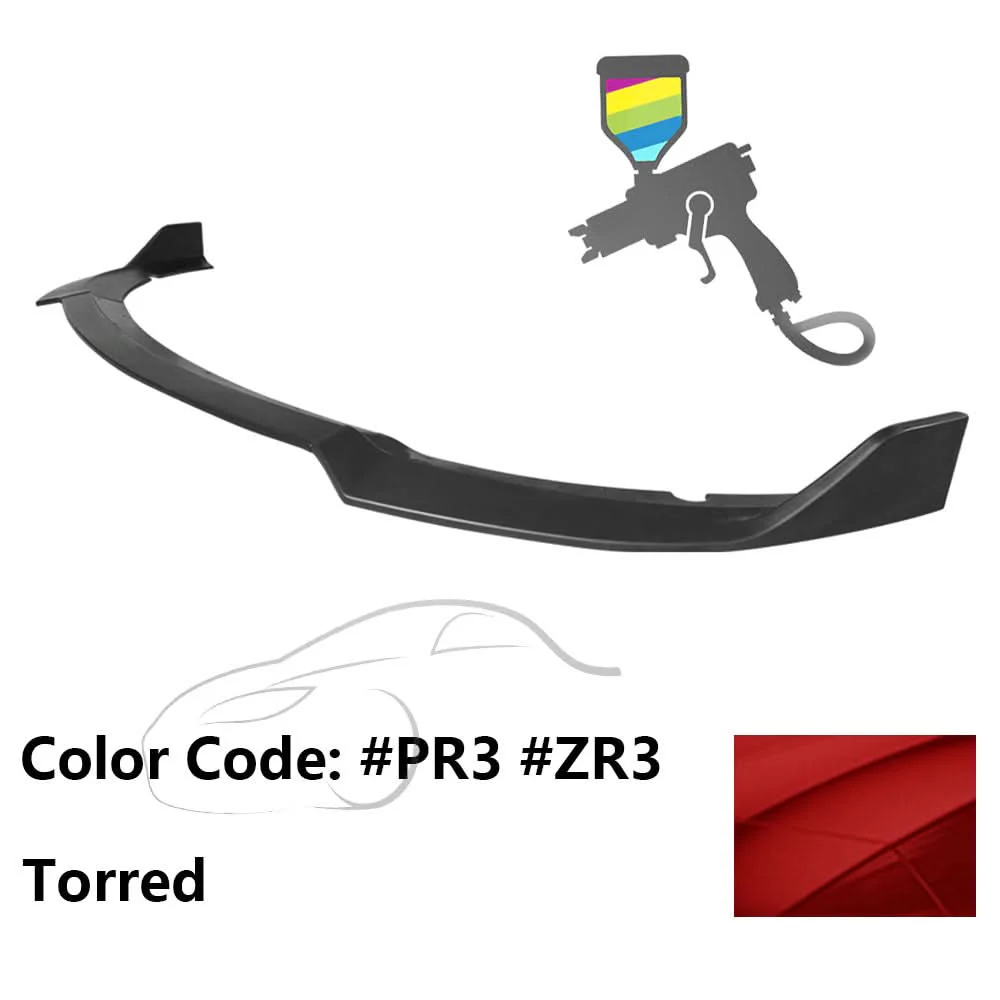 2015-2023 Dodge Charger SRT V1 Style  Front Bumper Lip 3PCS ABS - Image 42