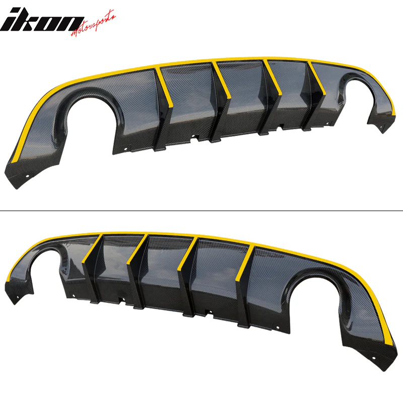2015-2023 Dodge Charger SRT V3 Rear Diffuser with Reflective Tape PP - Image 18