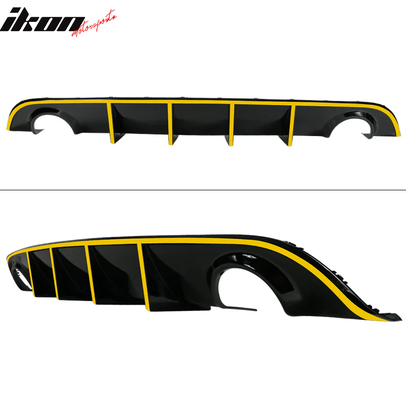2015-2023 Dodge Charger SRT V3 Rear Diffuser with Reflective Tape PP - Image 2