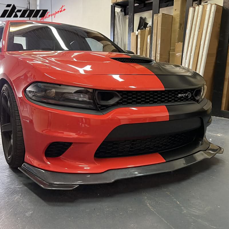 2015-2023 Dodge Charger SRT V3 Style Front Bumper Lip Spoiler PP - Image 2