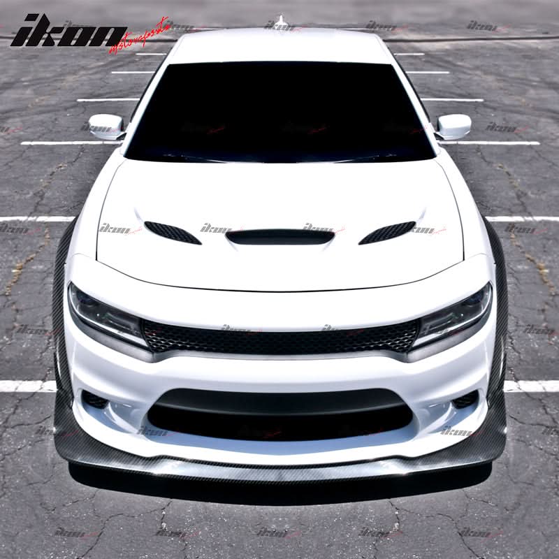 2015-2023 Dodge Charger SRT Widebody Front Bumper Lip Fender Flare ABS - Image 3