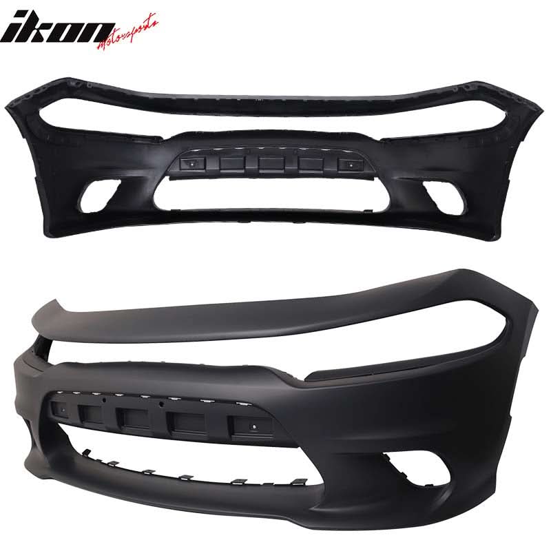 2015-2023 Dodge Charger SRT8 Hellcat Front Bumper Cover With Lip - Image 5
