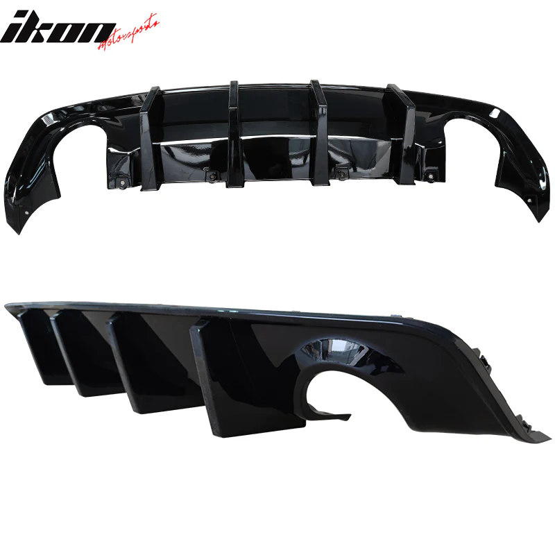2015-2023 Dodge Charger Standard Sedan Rear Bumper Kits Diffuser PP - Image 4