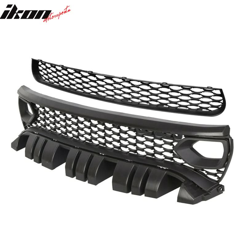 2015-2023 Dodge Charger Upper & Lower Car Grilles w/ Air Ducts 2PC PP - Image 2