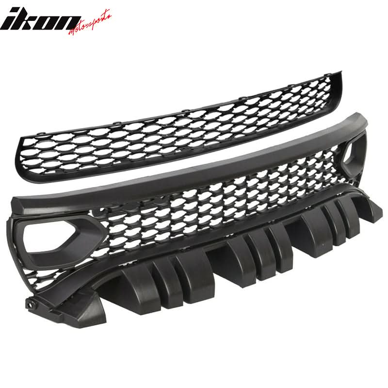 2015-2023 Dodge Charger Upper & Lower Car Grilles w/ Air Ducts 2PC PP - Image 3