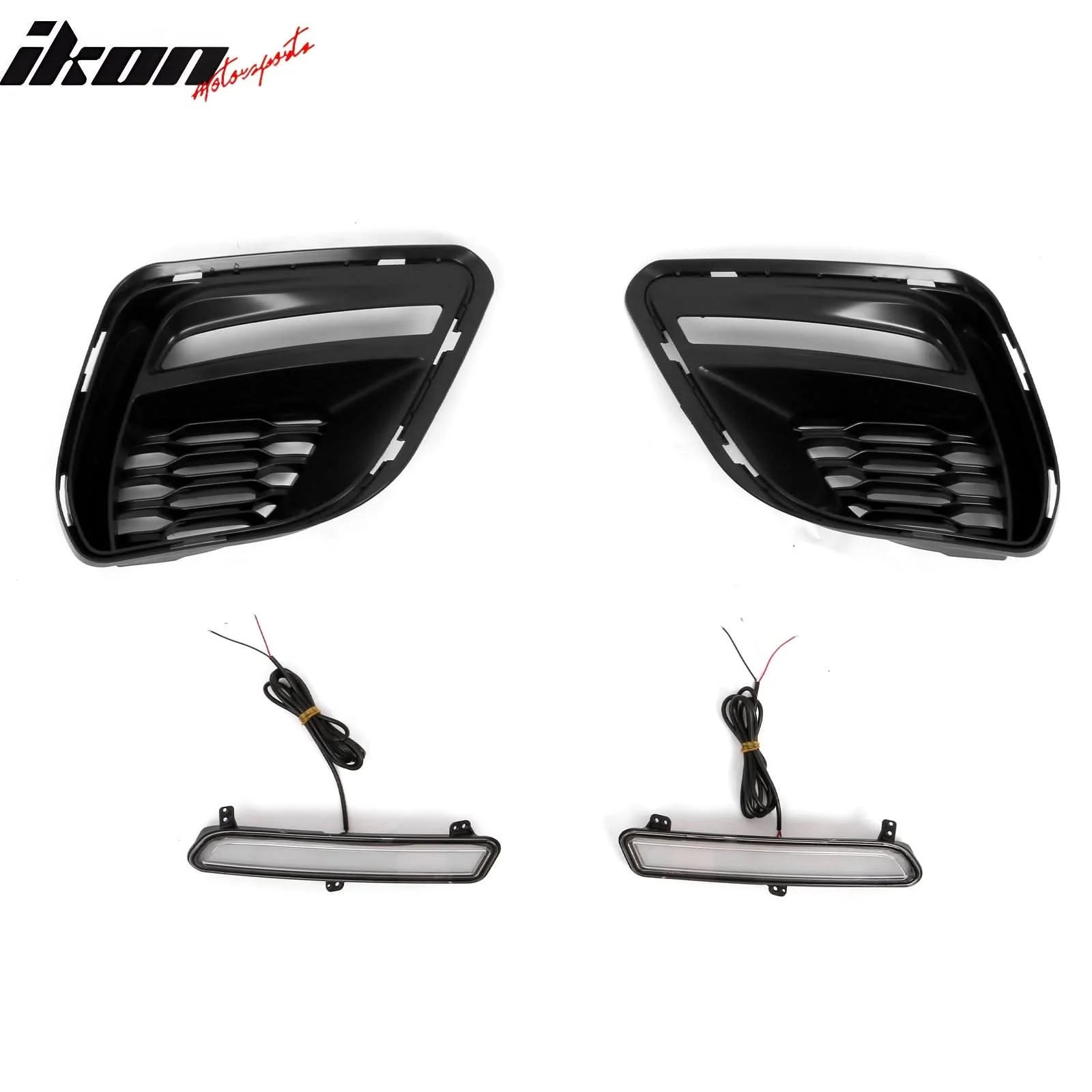 2015-2023 Dodge Charger Widebody SRT Black Front Bumper W/LED Light PP - Image 10