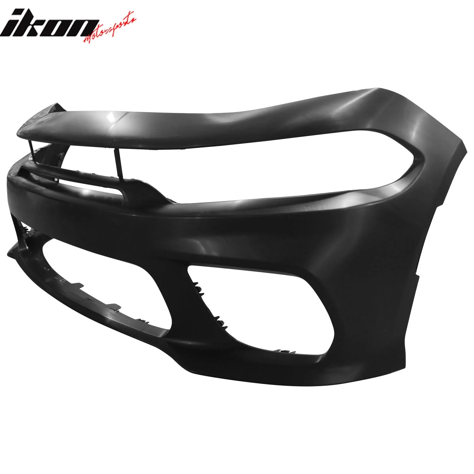 2015-2023 Dodge Charger Widebody SRT Bumper Cover Matte Black Lip PP - Image 5