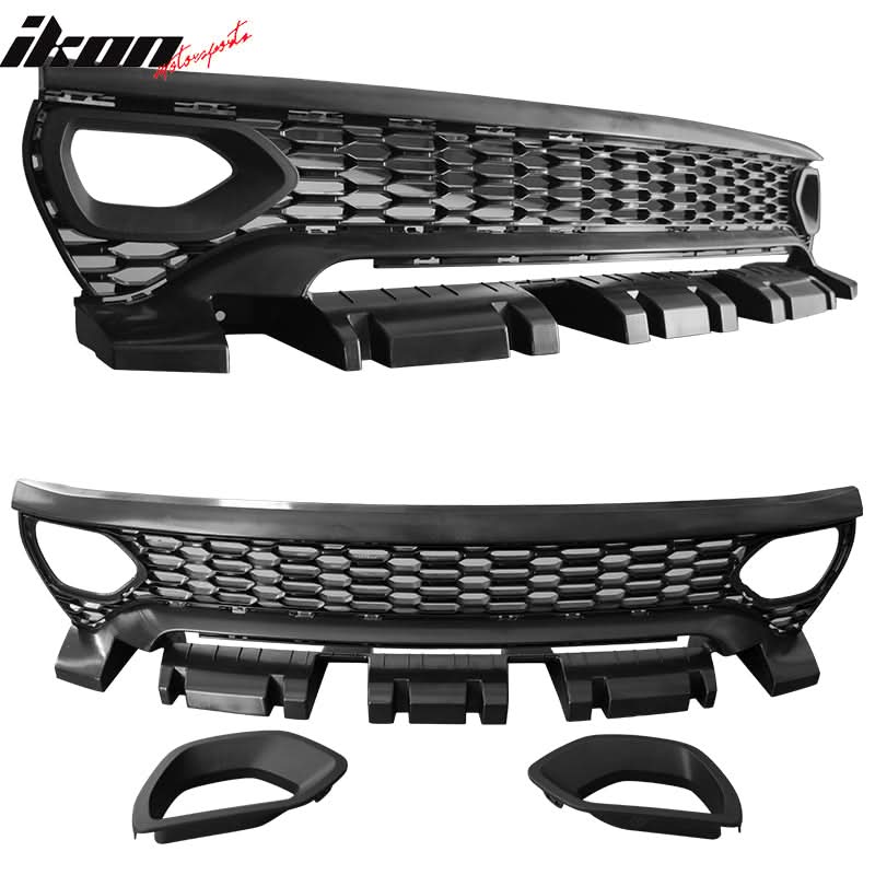 2015-2023 Dodge Charger Widebody SRT Front Bumper Kits Unpainted PP - Image 7