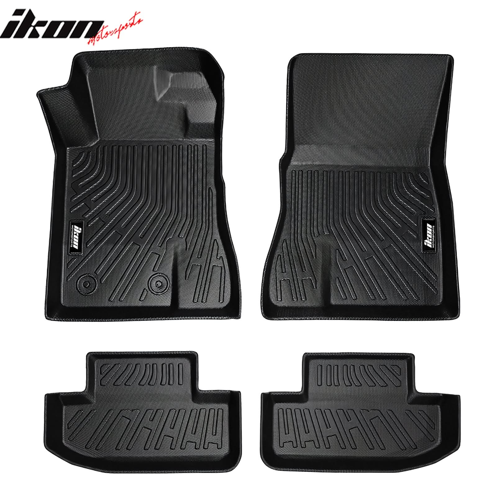 2015-2023 Ford Mustang 3D Floor Mats All Weather Trunk Carpets TPE - Image 2