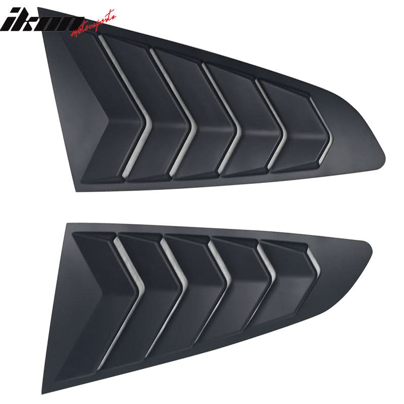 2015-2023 Ford Mustang Coupe Unpainted Rear Side Window Louver ABS - Image 11