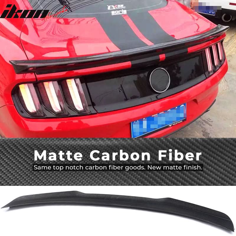 2015-2023 Ford Mustang S550 JC Style Rear Trunk Spoiler Carbon Fiber - Image 10