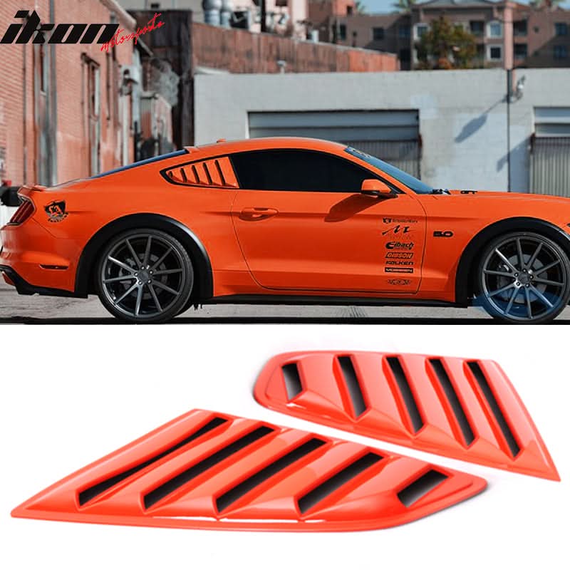 2015-2023 Ford Mustang Side Window Louvers Sun Shade Cover Windshield - Image 15