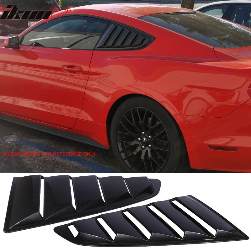 2015-2023 Ford Mustang Side Window Louvers Sun Shade Cover Windshield - Image 16