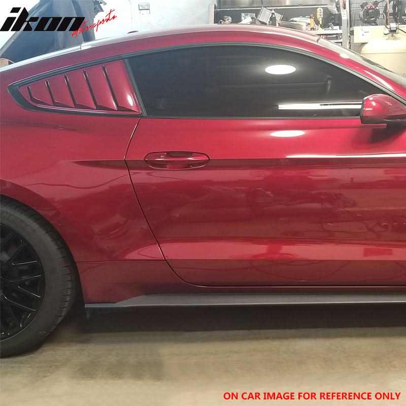2015-2023 Ford Mustang Side Window Louvers Sun Shade Cover Windshield - Image 5