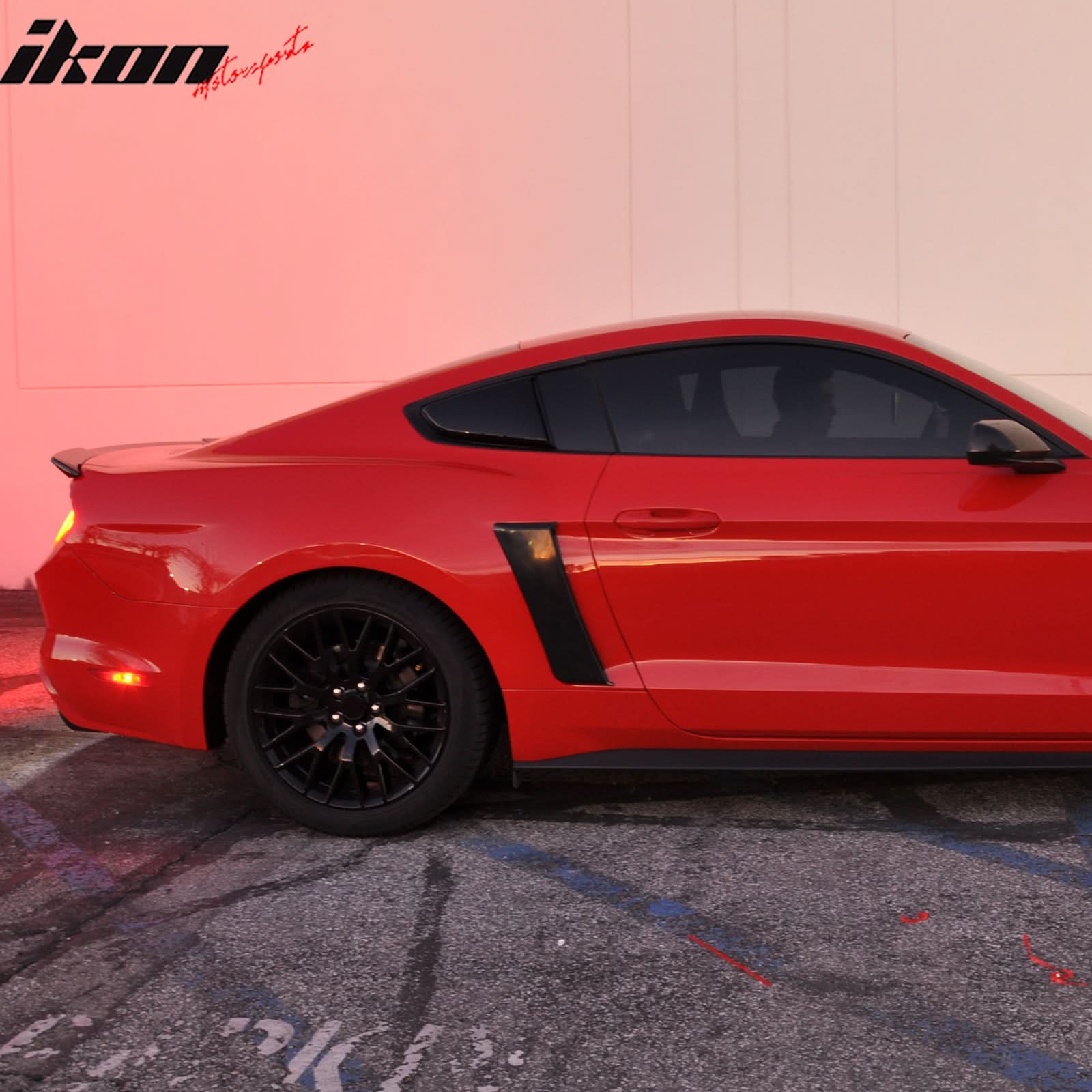 2015-2023 Mustang R Style Side Quarter Window Louver PU Painted - Image 153
