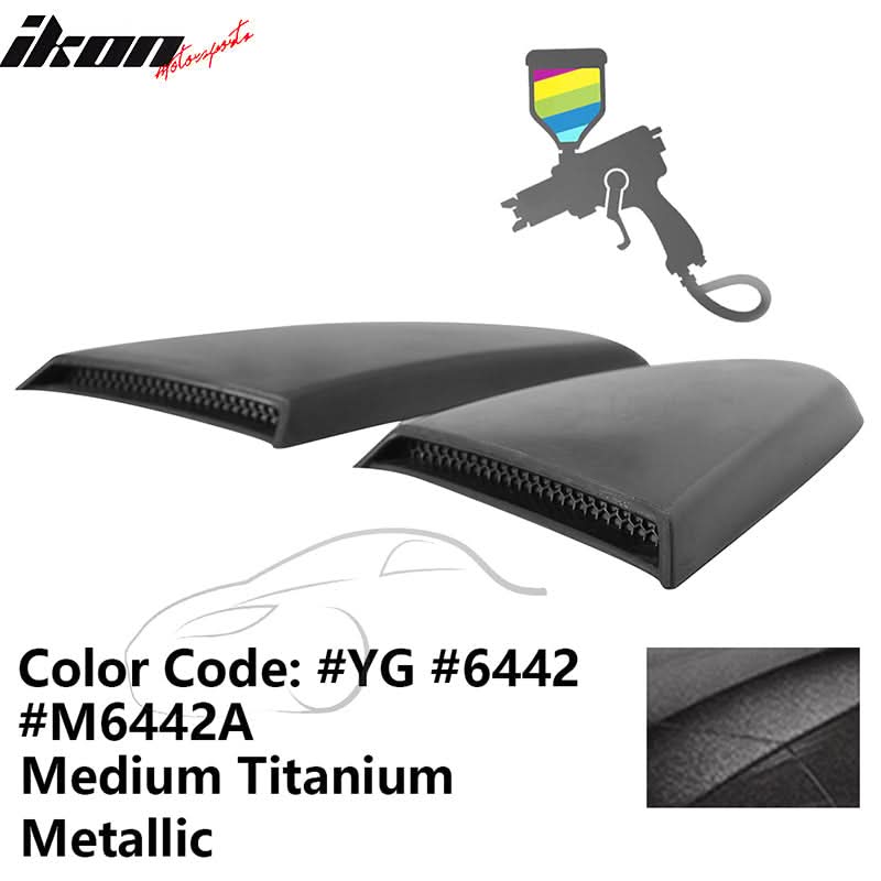 2015-2023 Mustang R Style Side Quarter Window Louver PU Painted - Image 20