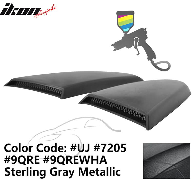 2015-2023 Mustang R Style Side Quarter Window Louver PU Painted - Image 24