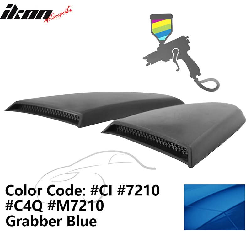 2015-2023 Mustang R Style Side Quarter Window Louver PU Painted - Image 25