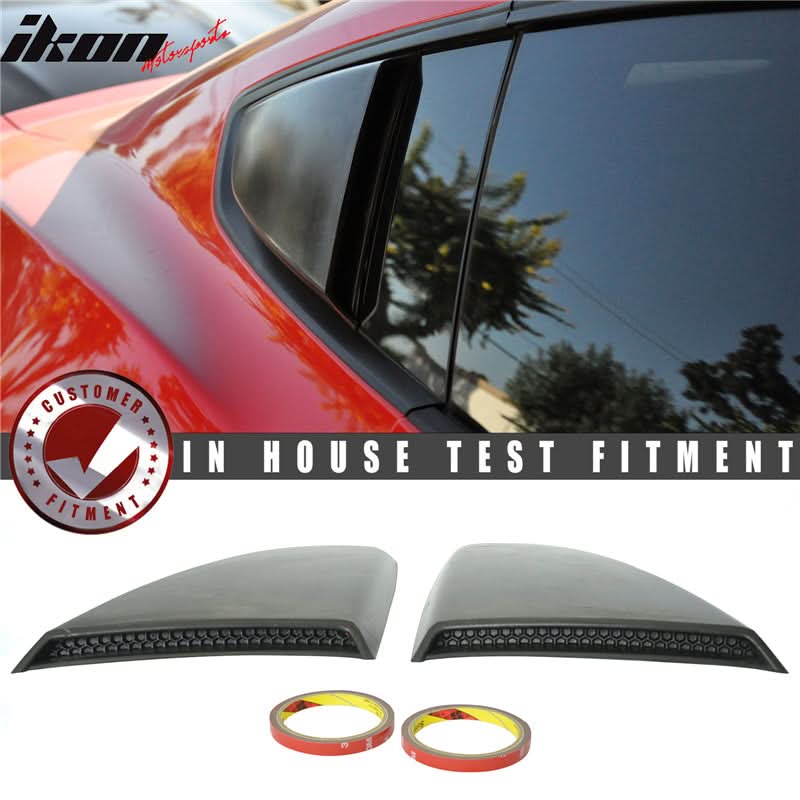 2015-2023 Mustang R Style Side Quarter Window Louver PU Painted - Image 4