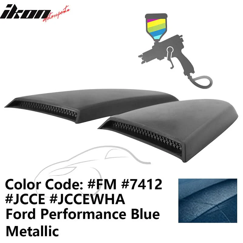 2015-2023 Mustang R Style Side Quarter Window Louver PU Painted - Image 49