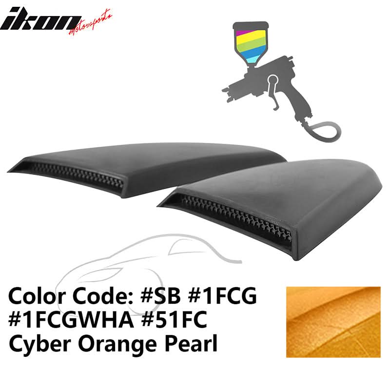 2015-2023 Mustang R Style Side Quarter Window Louver PU Painted - Image 64