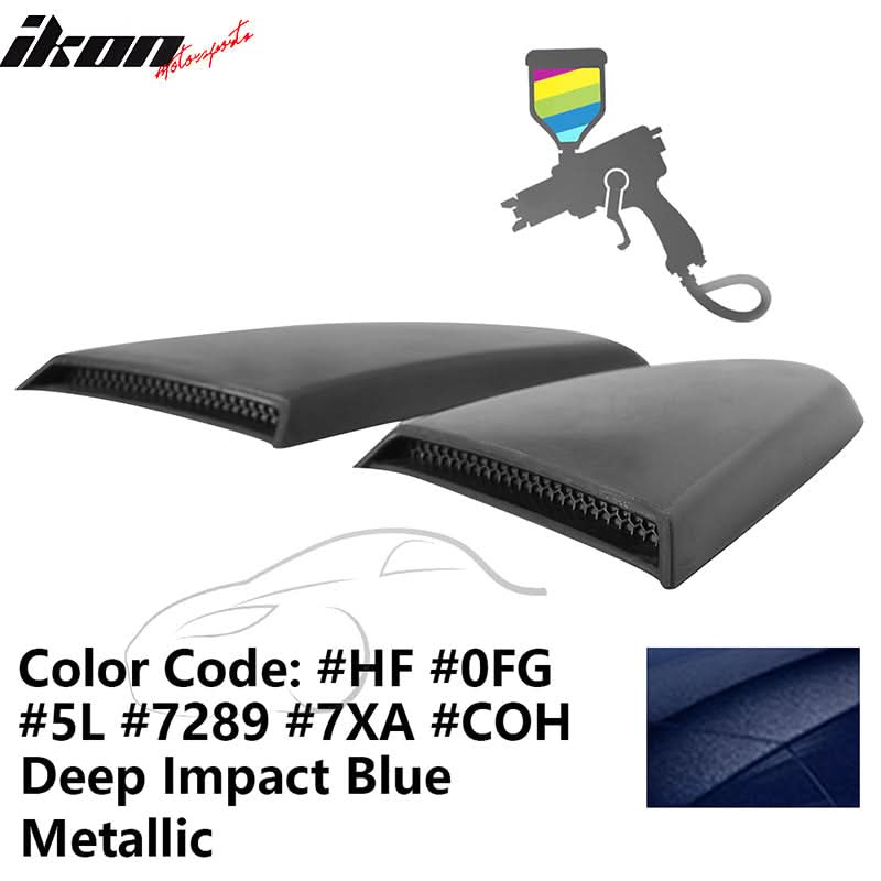 2015-2023 Mustang R Style Side Quarter Window Louver PU Painted - Image 7