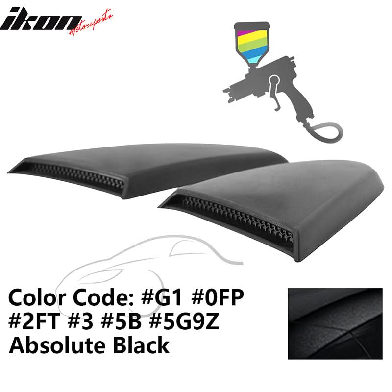 2015-2023 Mustang R Style Side Quarter Window Louver PU Painted - Image 9