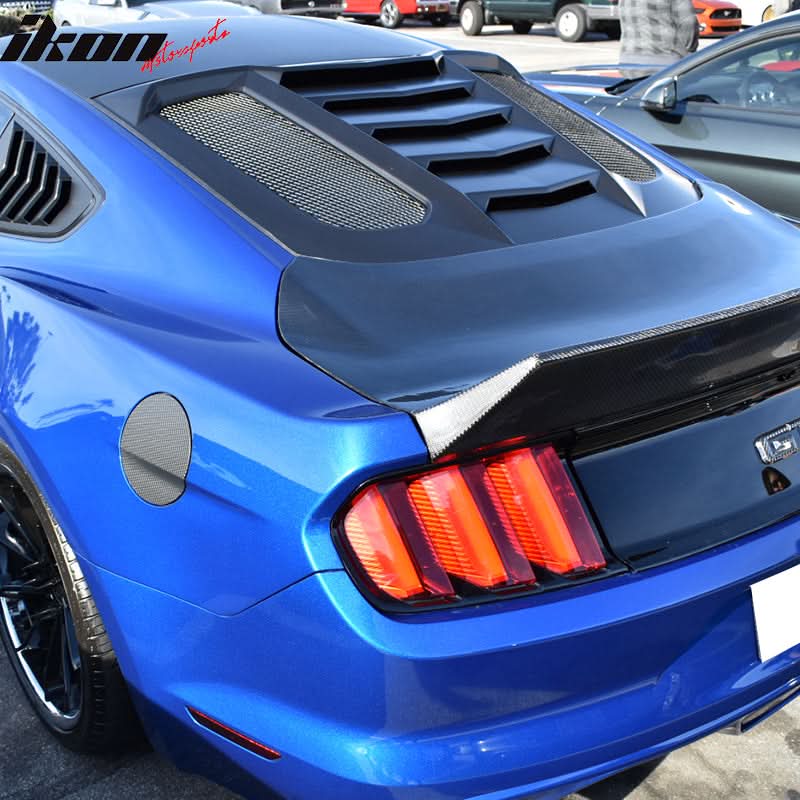 2015-2024 Ford Mustang IKON V2 Style Rear Window Louver  ABS - Image 5