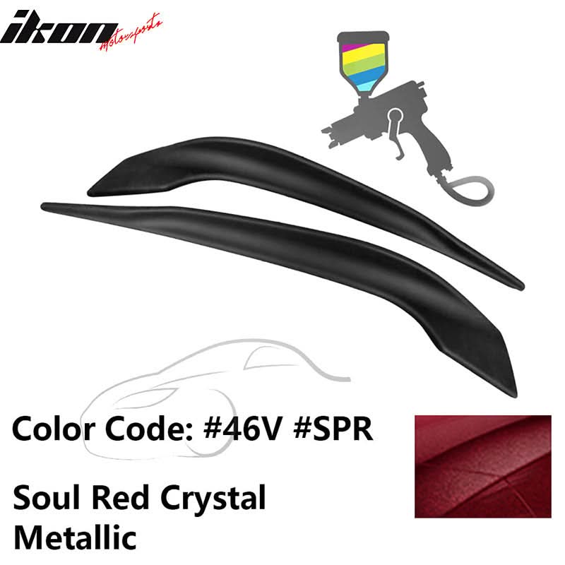 2016-2017 Mazda 6 Painted Front Bumper Side Splitter Lip Pair ABS - Image 26