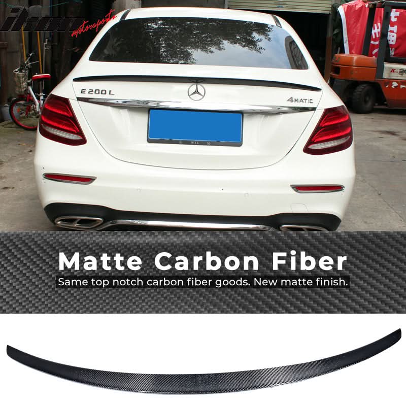 2016-2018 BENZ E-Class W213 E43 Trunk Spoiler Carbon Fiber - Image 6