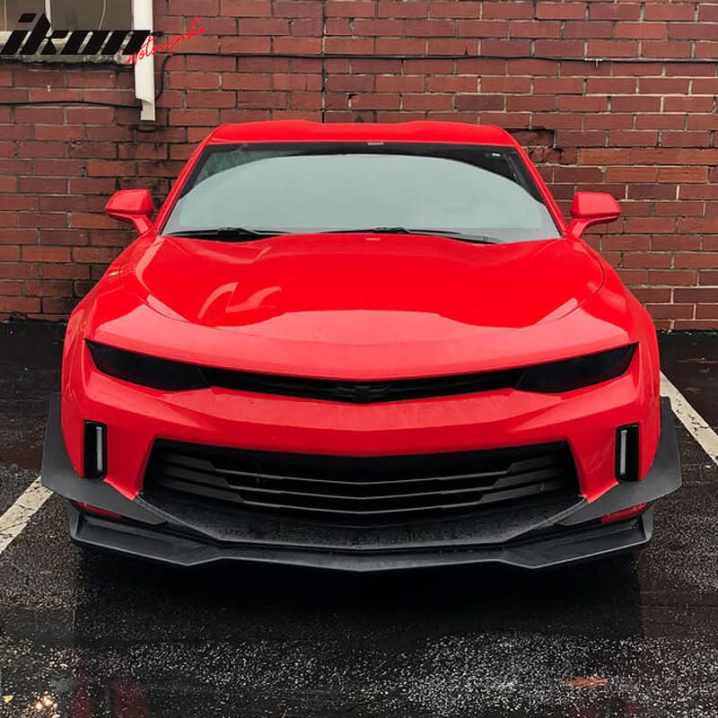 2016-2018 Chevy Camaro ZL1 Style Front Bumper Lip Chin Spoiler PP - Image 2