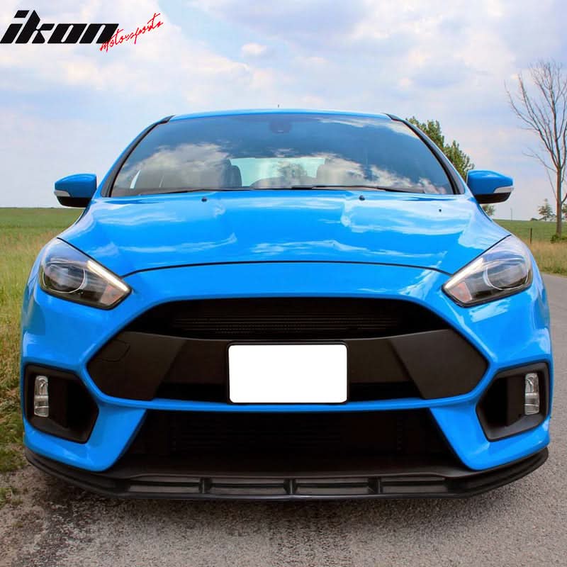 2016-2018 Ford Focus RS Unpainted Black Front Lip SplitterSpoiler PU - Image 2