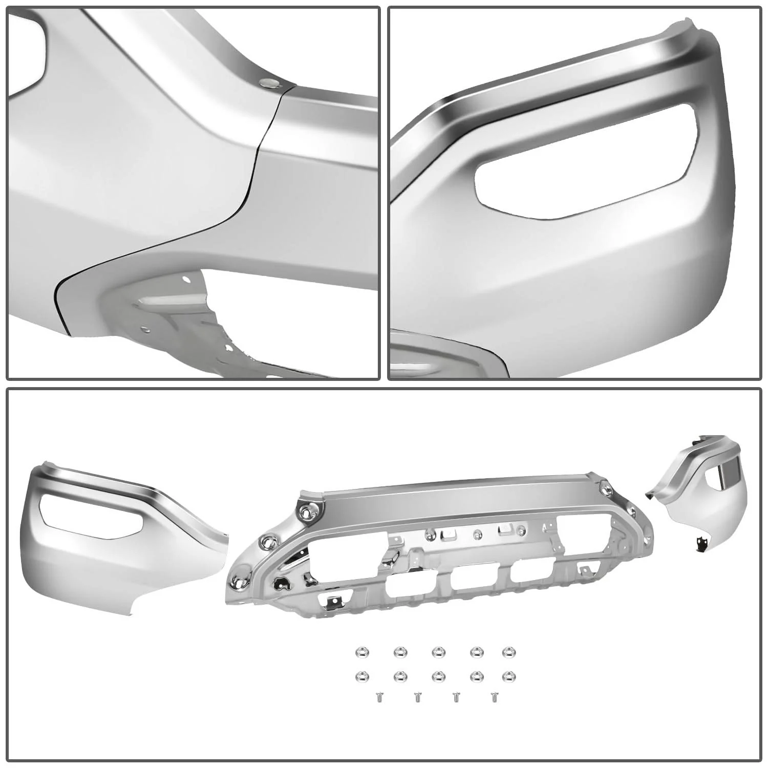 2016-2018 GMC Sierra 1500 Front Bumper Cover - Stamped Steel - Image 2